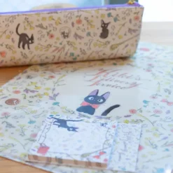 Clearance Maison Ghibli A4 Size Clear With 3 Flaps Flowers - Kiki'S Delivery Service