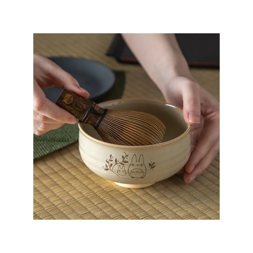 Best Maison Ghibli Akahada-Yaki Matcha Tea Bowl & Whisk - My Neighbor Totoro