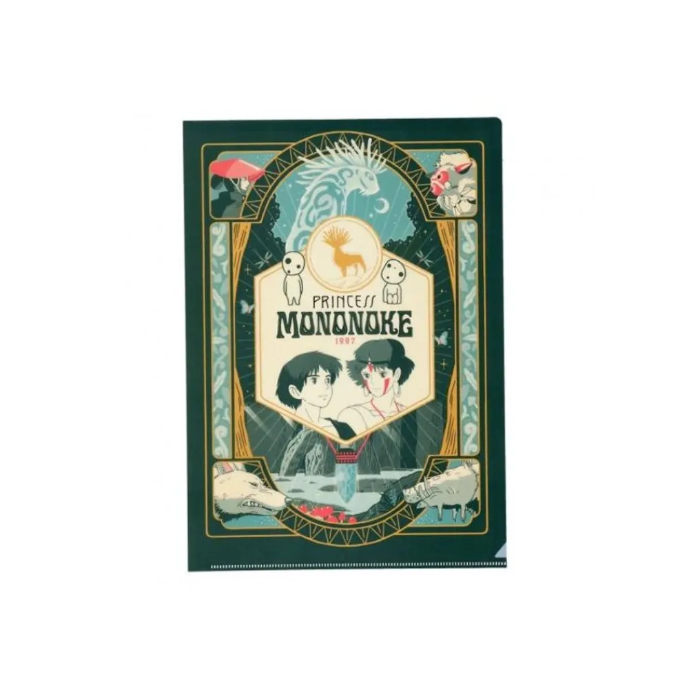Best Maison Ghibli Art Deco Clear Folder A4 - Princess Mononoke