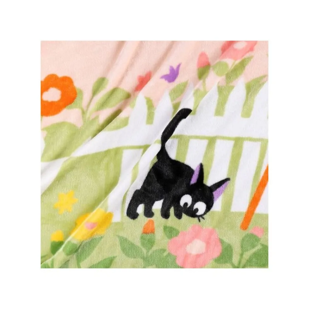 Best Maison Ghibli Blanket Jiji & Lily Strawberry Arch 80X150 Cm - My Neighbor Totoro