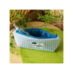 Clearance Maison Ghibli Blue Checkered Pencil Case - My Neighbor Totoro