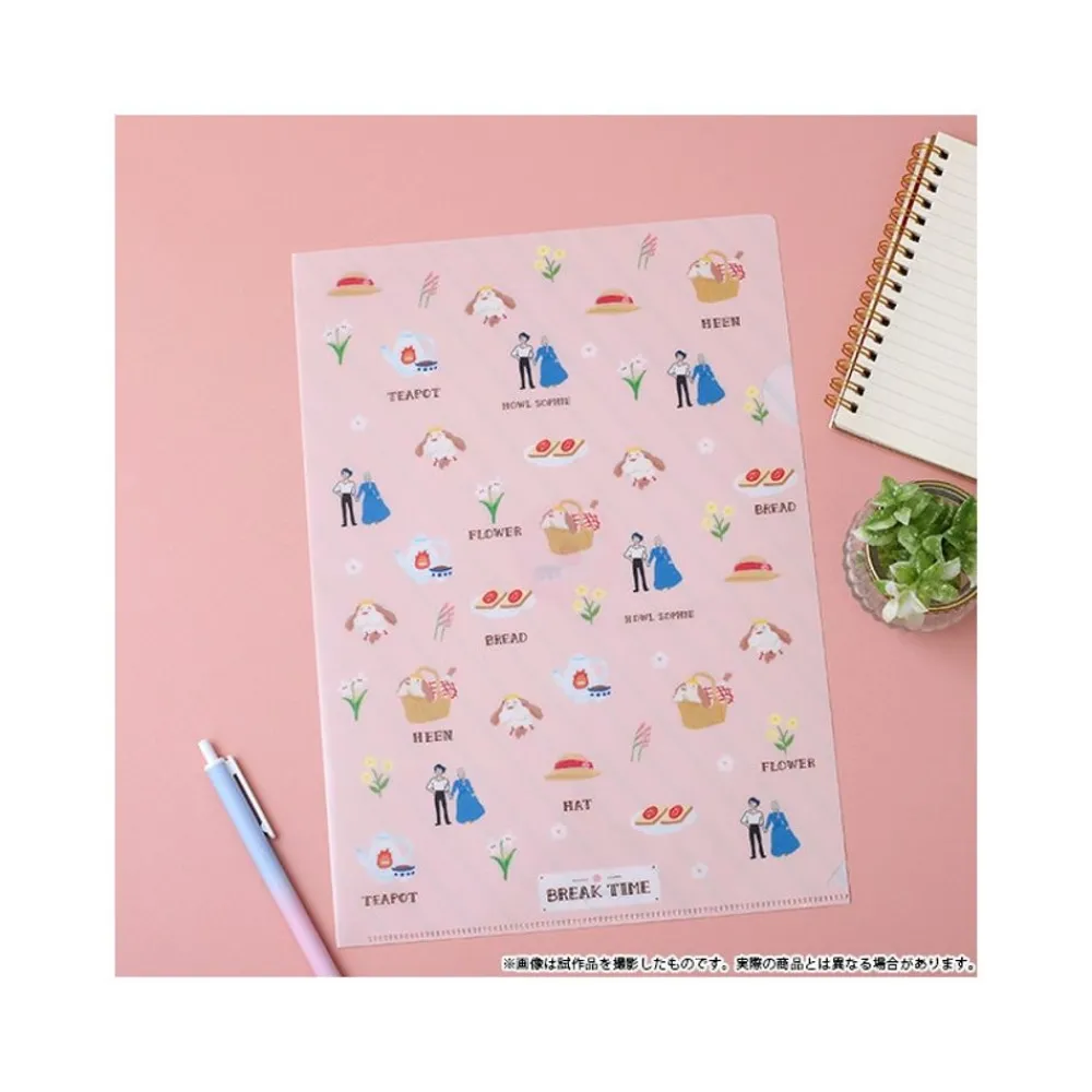 Outlet Maison Ghibli Clear File A4 Break Time Flowers - Howl'S Moving Castle