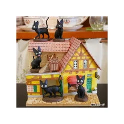 Maison Ghibli Collection Jiji Assorted 6 Figurines - Kiki'S Delivery Service