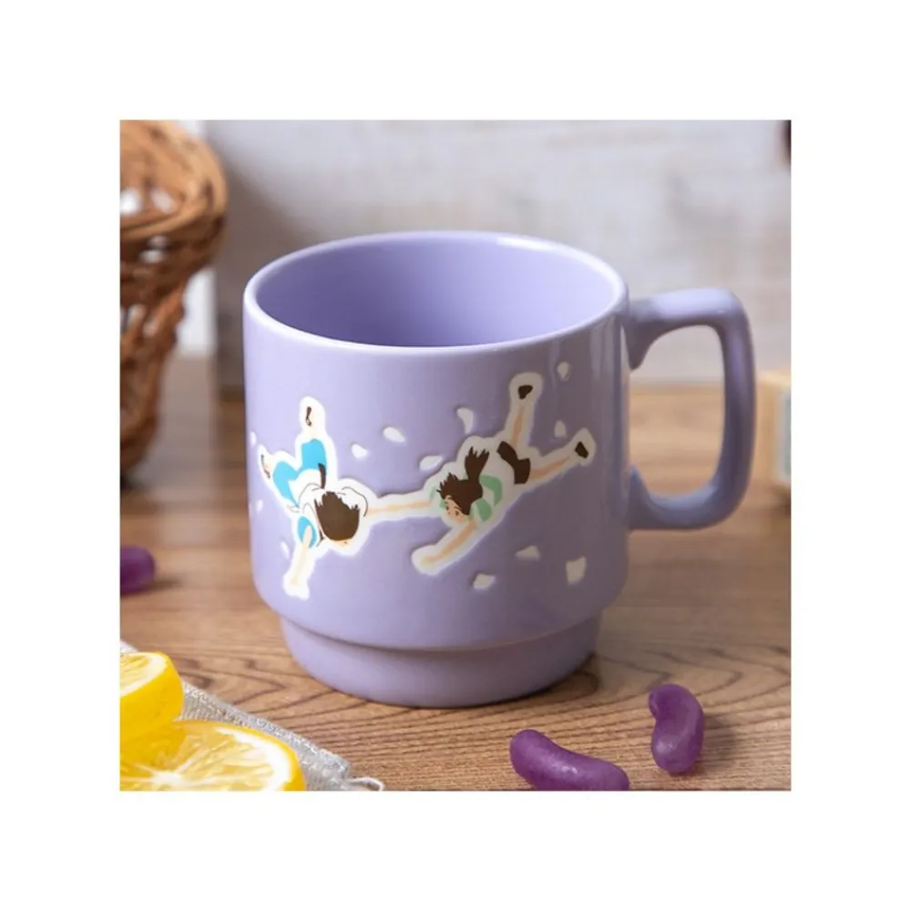 Sale Maison Ghibli Coloful Embossed Mug Kiki Chihiro & Haku - Spirited Away
