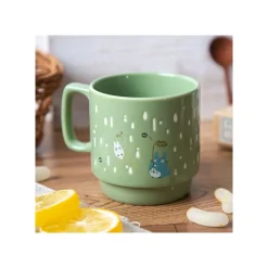 Hot Maison Ghibli Coloful Embossed Mug Totoro Holding Umbrella - My Neighbor Totoro