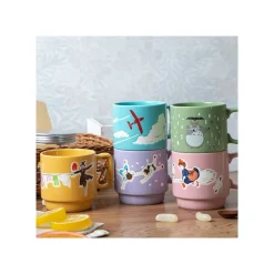 Hot Maison Ghibli Coloful Embossed Mug Totoro Holding Umbrella - My Neighbor Totoro
