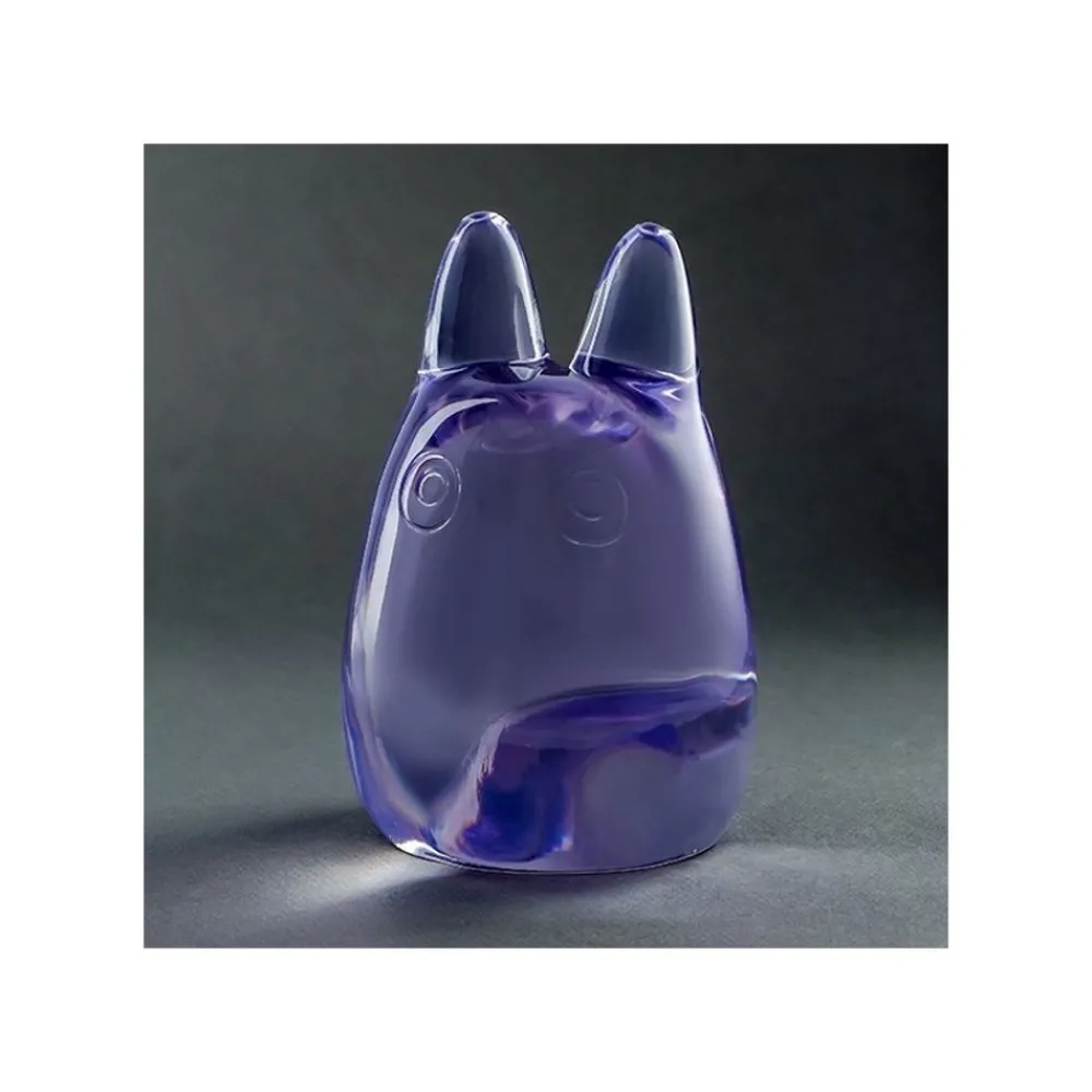 New Maison Ghibli Crystal Figurine Transparent Small Totoro Purple - My Neighbor Totoro