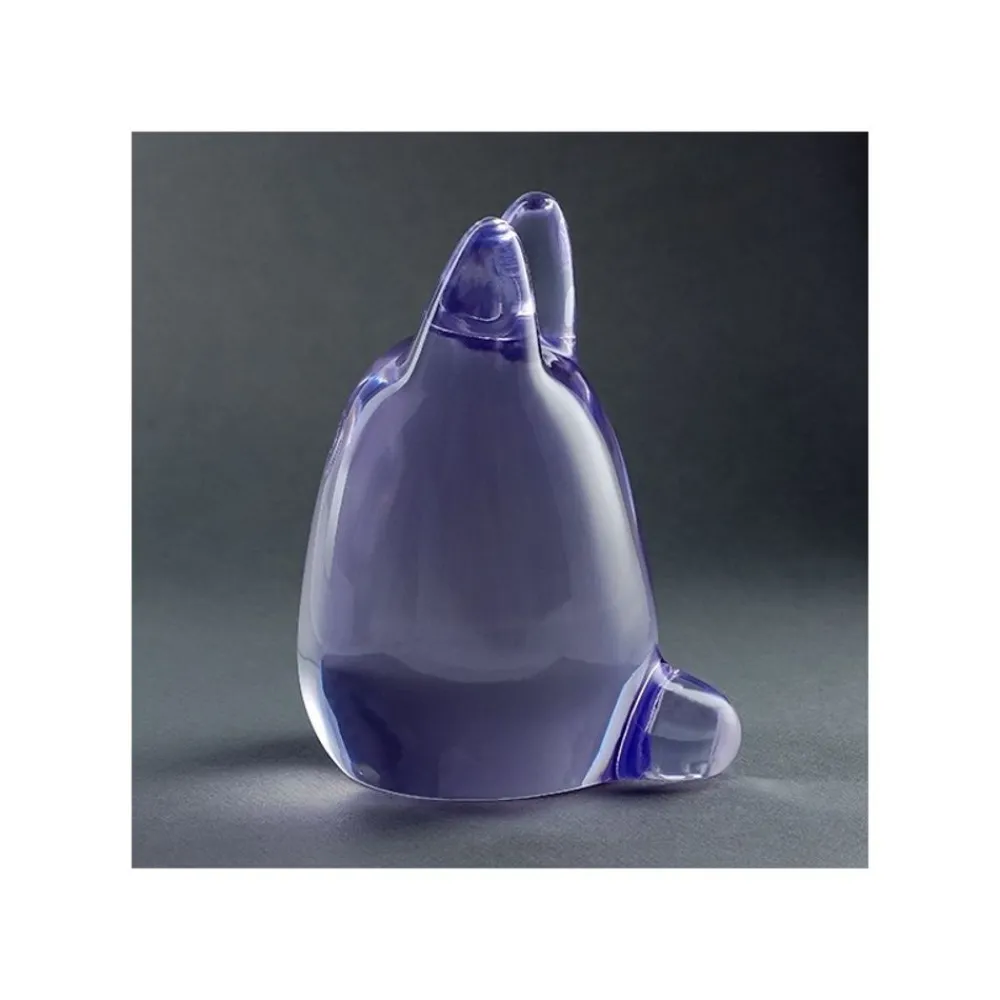 New Maison Ghibli Crystal Figurine Transparent Small Totoro Purple - My Neighbor Totoro