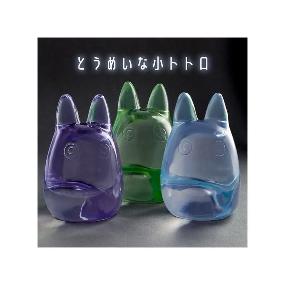 New Maison Ghibli Crystal Figurine Transparent Small Totoro Purple - My Neighbor Totoro