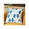 Outlet Maison Ghibli Cushion Big Totoro Blue & Green Leaves 45X45 Cm - My Neighbour Totoro
