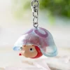 Hot Maison Ghibli 3D Keychains Ponyo And Jellyfish - Ponyo By The Cliff