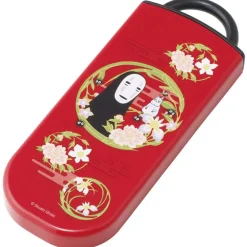 Outlet Maison Ghibli Dark Red Set Chopsticks Spoon Fork No Face - Spirited Away