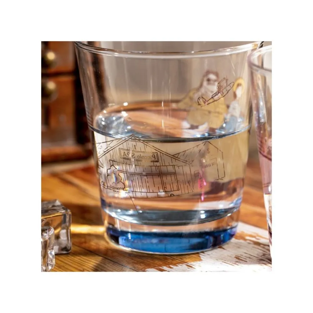 Outlet Maison Ghibli Decorated Glass Marco & Fio - Porco Rosso