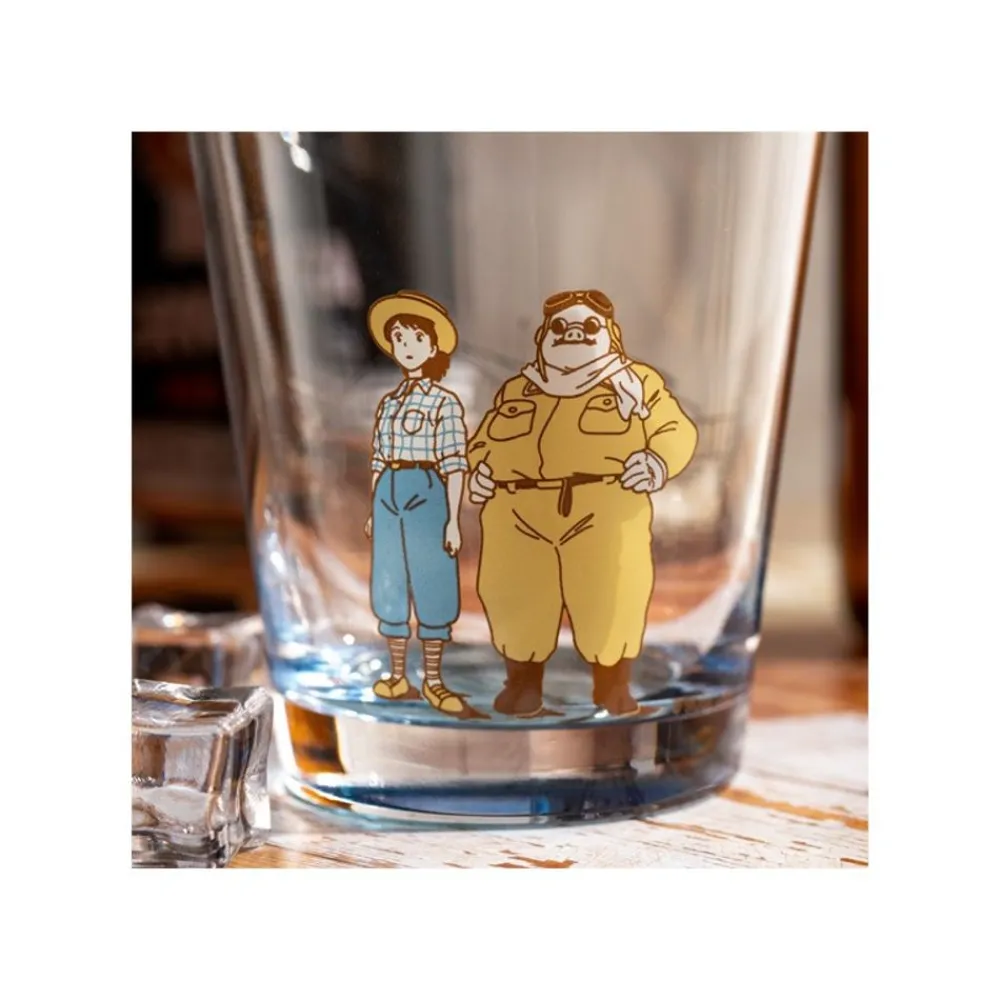 Outlet Maison Ghibli Decorated Glass Marco & Fio - Porco Rosso