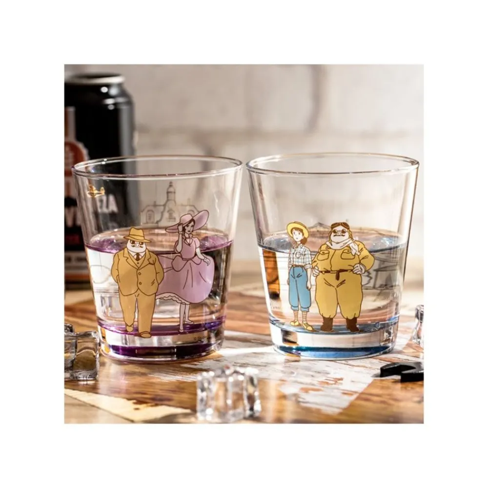 Clearance Maison Ghibli Decorated Glass Marco & Gina - Porco Rosso