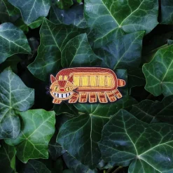 Hot Maison Ghibli Embroidered Jewel Brooch Catbus - My Neighbor Totoro