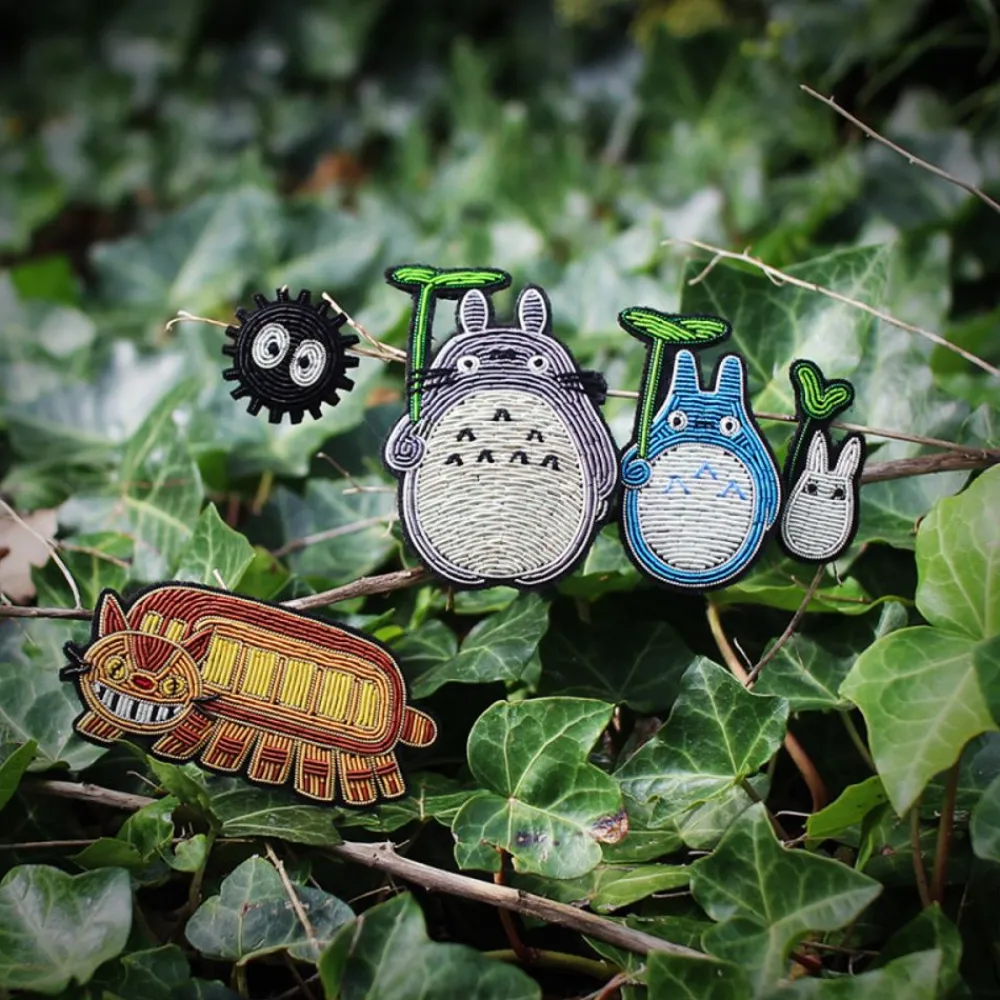 Online Maison Ghibli Embroidered Jewel Brooch Small Totoro - My Neighbor Totoro