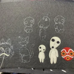 Discount Maison Ghibli Embroidered Jewel Brooch Moro - Princess Mononoke