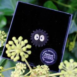 Outlet Maison Ghibli Embroidered Jewel Brooch Soot Sprite - My Neighbor Totoro
