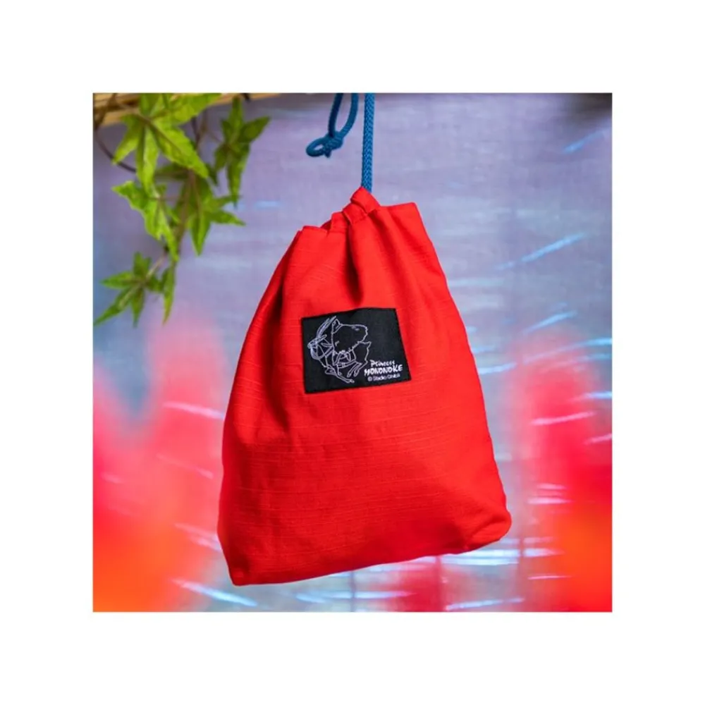 Clearance Maison Ghibli Embroidered Pouch With Cord Ashitaka - Princess Mononoke