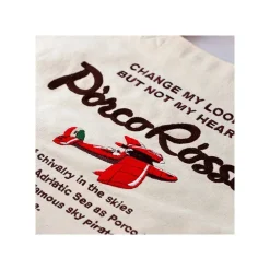 Online Maison Ghibli Embroidery Canvas Tote Bag Savoia - Porco Rosso