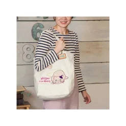 New Maison Ghibli Embroidery Canvas Tote Bag The Path Of Twos - Whisper Of The Heart