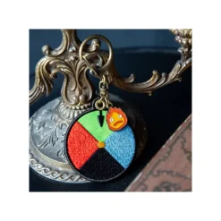 Outlet Maison Ghibli Embroidery Keychain Magic Colour Disc - Howl'S Moving Castle