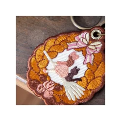 Online Maison Ghibli Embroidery Keychain Wreath Of Bread - Kiki'S Delivery Service