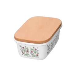 Best Maison Ghibli Enamel Butter Dish With Wooden Lid Soot Sprites 500Ml - My Neighbor T