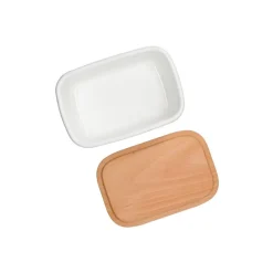 Best Maison Ghibli Enamel Butter Dish With Wooden Lid Soot Sprites 500Ml - My Neighbor T