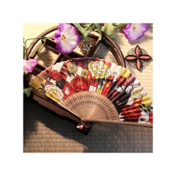 Best Maison Ghibli Folding Fan Unabara Flowers - Spirited Away