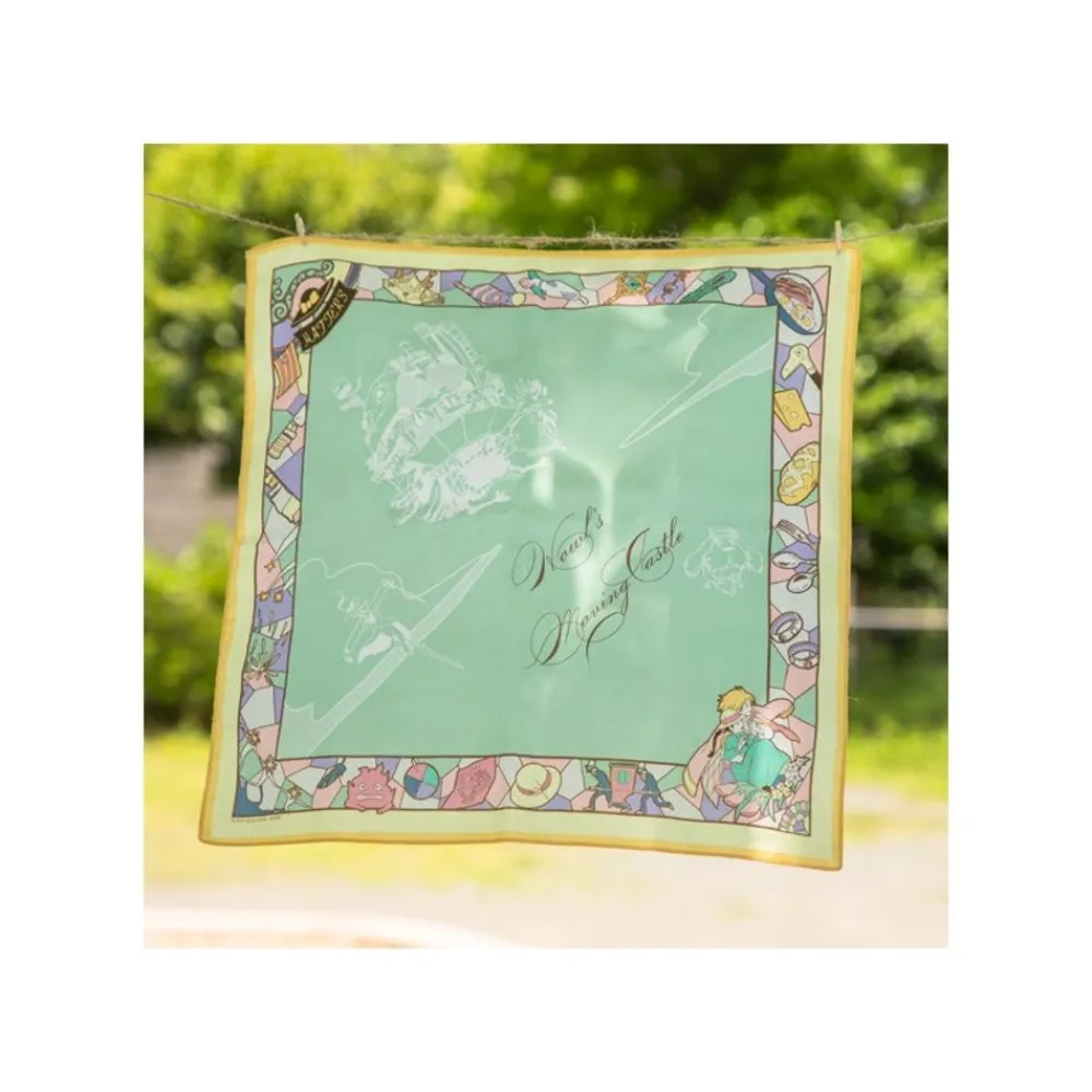 Maison Ghibli Handkerchiefs Deep Green Wind Path - Howl'S Moving Castle