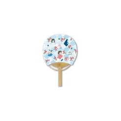 Outlet Maison Ghibli Japanese Bamboo Fan Diamond Check - Spirited Away