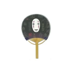 Discount Maison Ghibli Japanese Bamboo Fan No Face And Signboard - Spirited Away