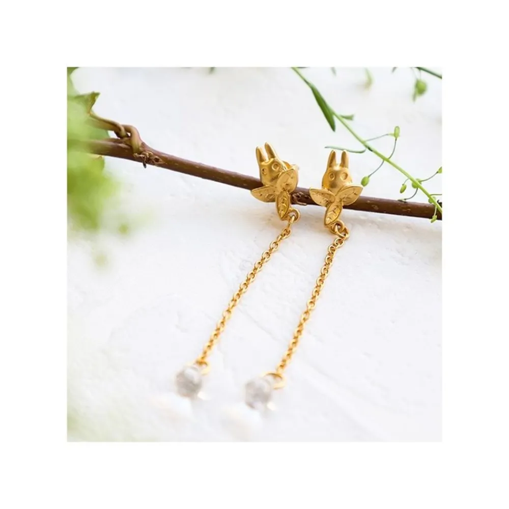 Clearance Maison Ghibli Jewel Earring Totoro White Drop - My Neighbor Totoro