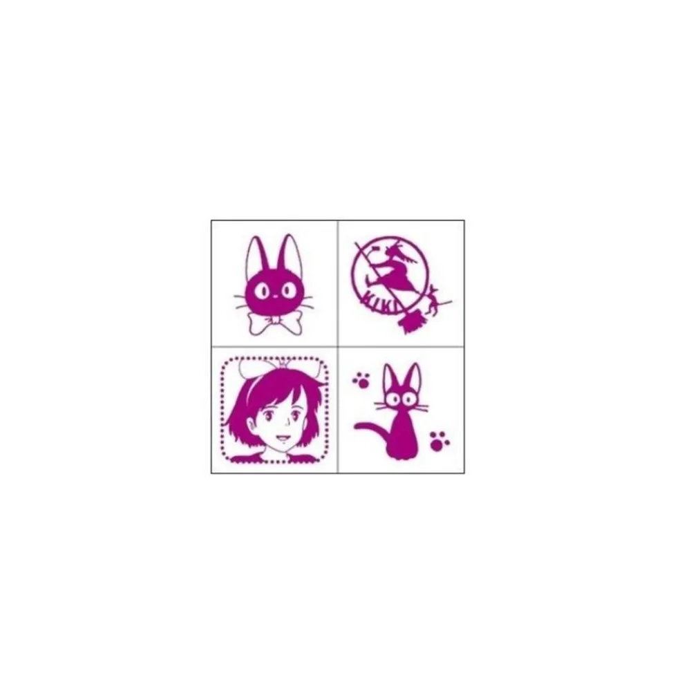 New Maison Ghibli Kiki Mini Stamp Set Purple - Kiki'S Delivery Service