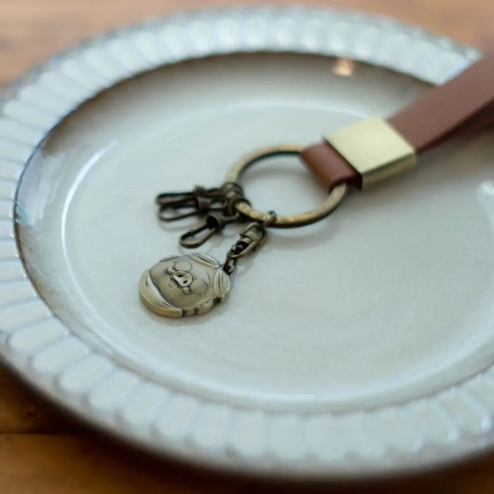 Sale Maison Ghibli Leather Key Chain Marco - Porco Rosso