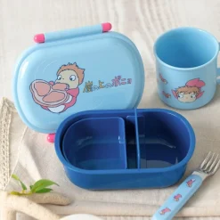Online Maison Ghibli Lunch Box 2 Locks Ponyo In The Ocean - Ponyo On The Cliff