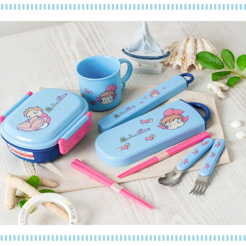 Online Maison Ghibli Lunch Box 2 Locks Ponyo In The Ocean - Ponyo On The Cliff