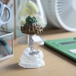 Hot Maison Ghibli Magnetic Paper Clip Holder Flying Castle - Castle In The Sky