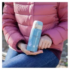 Hot Maison Ghibli Mat Blue Thermos Bottle 350Ml - My Neighbor Totoro