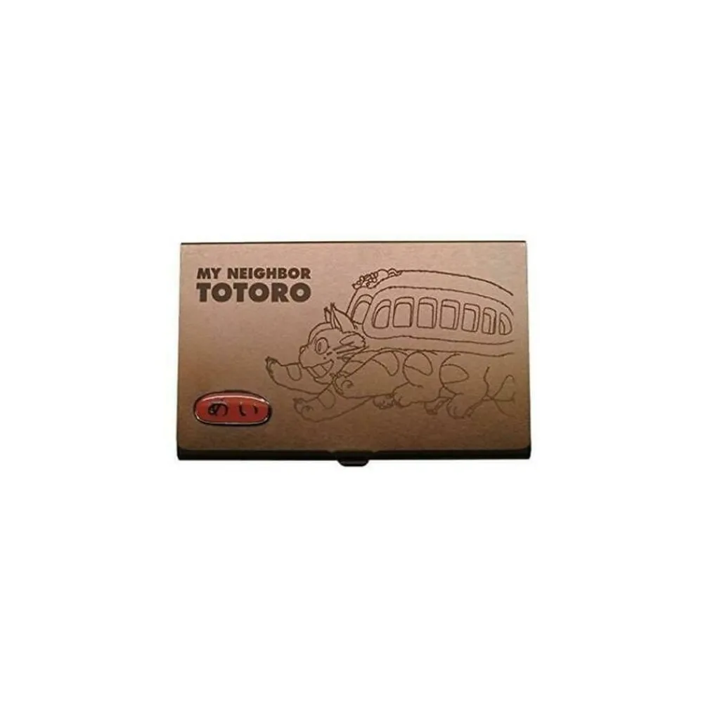 Best Maison Ghibli Metal Card Case Catbus Dark Brown - My Neighbor Tororo