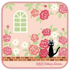 Outlet Maison Ghibli Mini Serviette Jardin De Roses 25 X 25 Cm - Kiki La Petite Sorciere