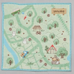 Best Maison Ghibli Mini Towel Hiking Map 25X25 Cm - My Neighbor Totoro