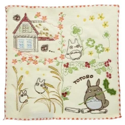 Sale Maison Ghibli Mini Towel Totoro In The Garden - My Neighbor Totoro