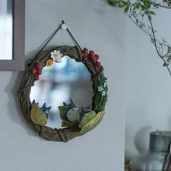 Best Maison Ghibli Mirror Flowers Garland Totoro - My Neighbor Totoro