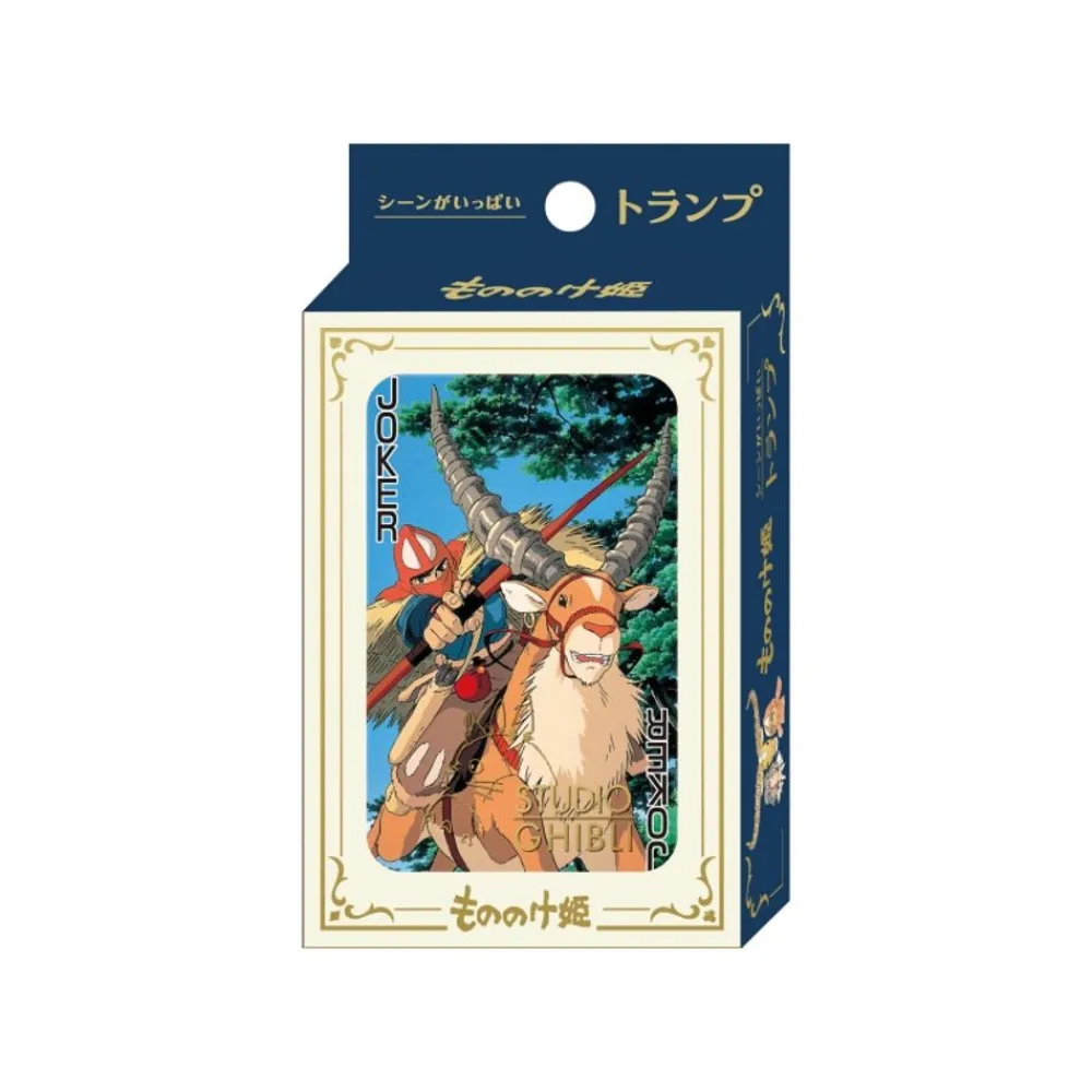 Maison Ghibli Movie Scenes Playing Cards - Princess Mononoke