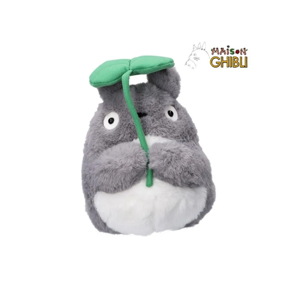 Clearance Maison Ghibli Nakayoshi Plush Big Totoro With Leaf - My Neighbor Totoro