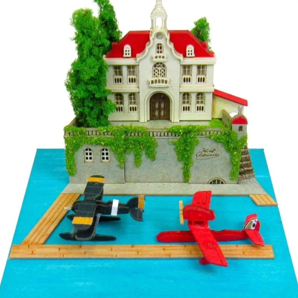 New Maison Ghibli Paper Craft Adriano & Seaplane Fighter - Porco Rosso