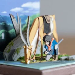 New Maison Ghibli Paper Craft Ashitaka Et Yakul - Princess Mononoke